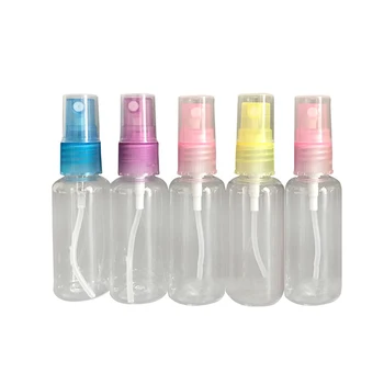 

5pcs/set 100ml Portable Empty Spray Bottles Plastic Atomizer Perfume Disinfectant Atomizer Spray Refillable Bottle Container