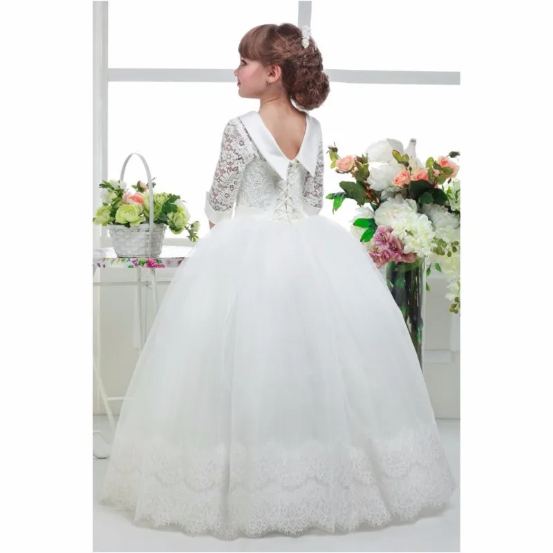 

Europe And America Children Dress Children Flower CHILDREN'S Dress Small Host Outdoor Filming Wedding Dress Violin Piano Perform