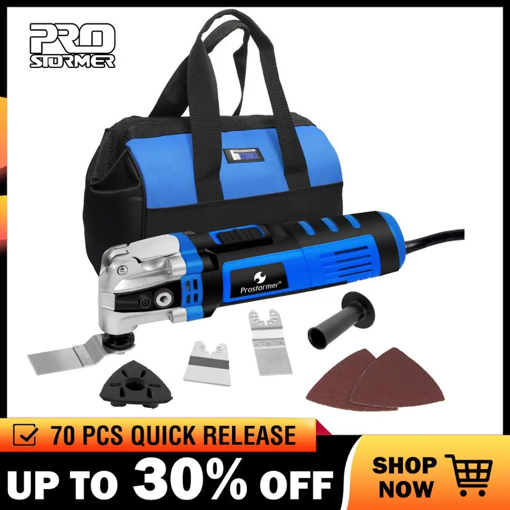 

Prostormer Variable Speed Renovator Electric Multifunction tool Oscillating Kit Multi-Tools Home Decoration Trimmer Electric Saw