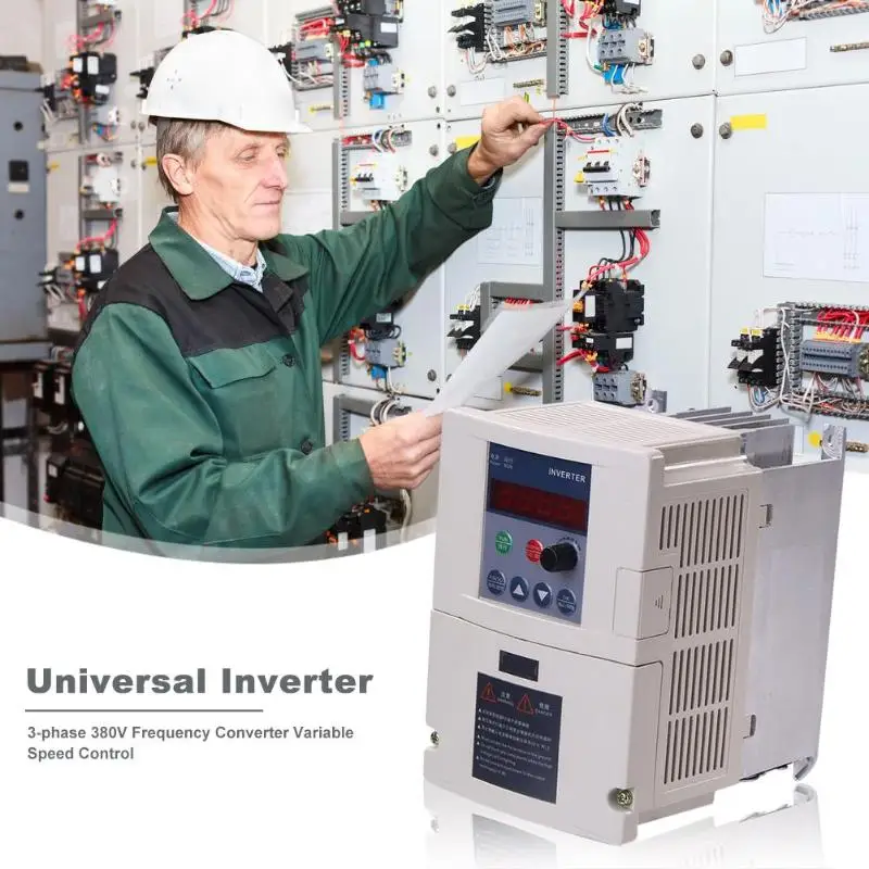 

3-phase 380V Frequency Converter Daily Durability Intelligent Power Module Protection Inverter Necessary Household Supplies