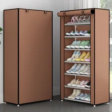 Suporte organizador para sapatos, suporte organizador simples multicamadas para sapatos, não tecido, armário, corredor, economia de espaço, combinação, sapatos