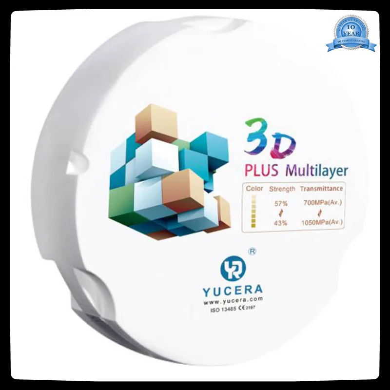

Yucera consumable dental zirconia block price zircon System 3d plus zirconia dental block ceramic for cad cam