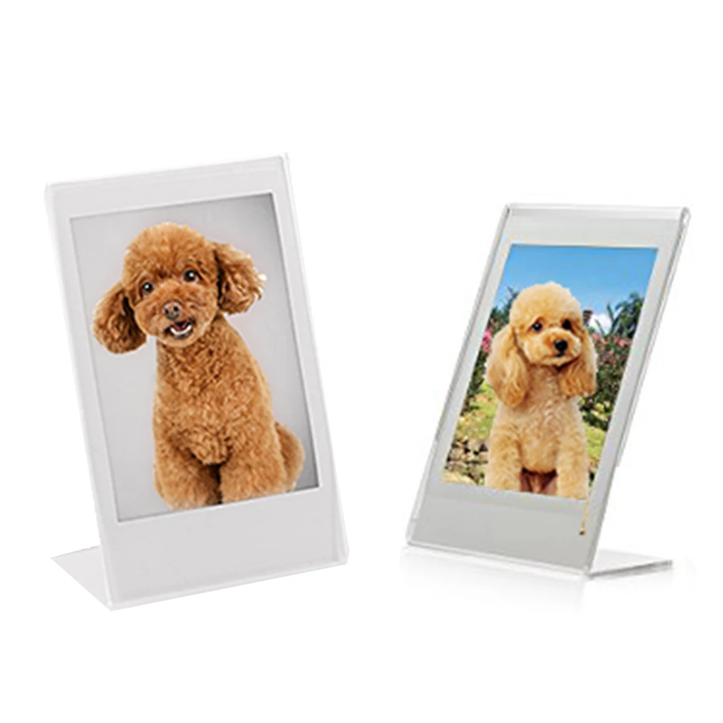 1x Acrylic Photo Frame Poster Picture Holder Standing Display Memories Gifts