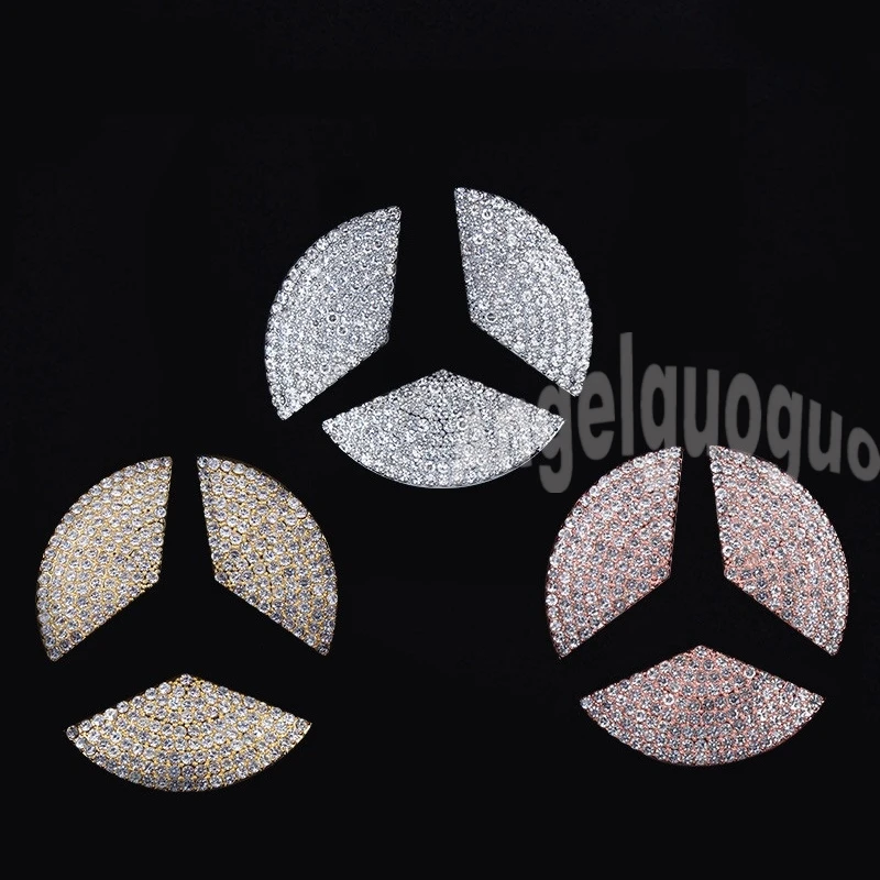 Car steering wheel logo decorate sticker for Mercedes Benz A Class B Class C Class E Class GLK All models