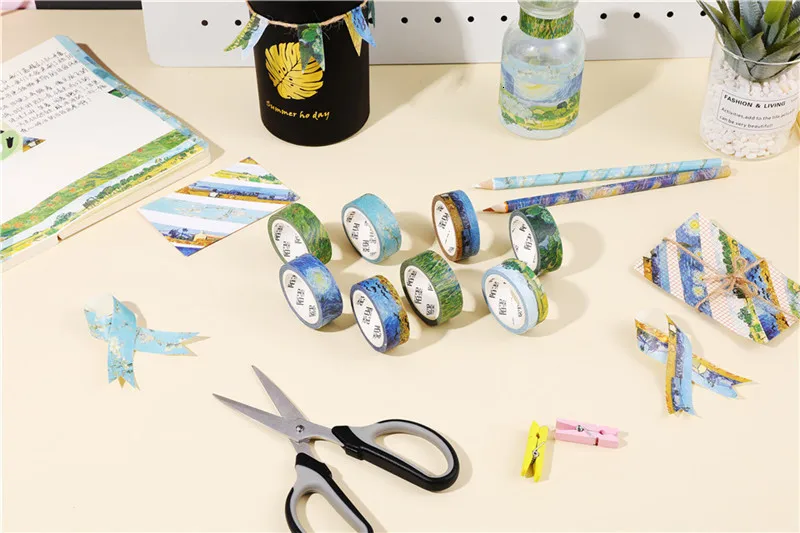1 предмет 15 мм* 7 м красочная лента washi Kawaii малярный скотч Скрапбукинг наклейки для дневника, художественное украшение для стационарный принадлежности 02466