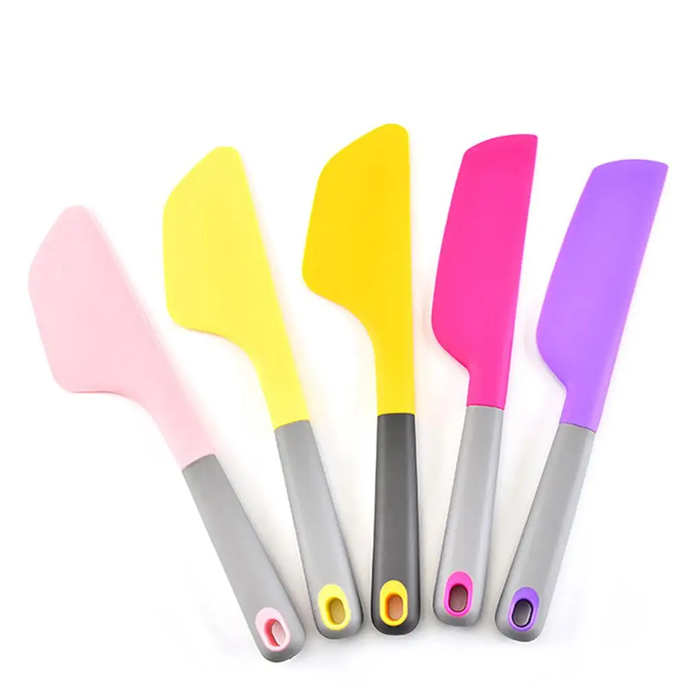  Butter Knife Silicone Cream Butter Cake Spatula Mixing Batter Scraper Brush Butter Mixer Cake Brush