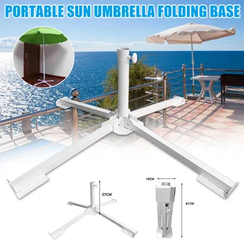 

Folding Patio Umbrella Cross Holder Outdoor Umbrella Base Stable Non-slip H7JP