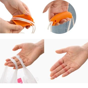 

1PC Convenient Bag Hanging Quality Mention Dish Carry Bags Kitchen Gadgets Silicone Candy Color Save effort Tools