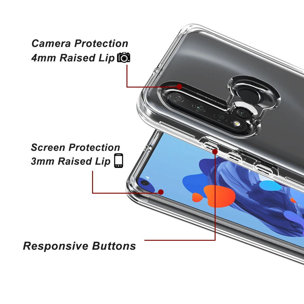 Clear TPU Case For Huawei P20 lite 2019 Cover For Huawei nova 5i Protection Coque For 3