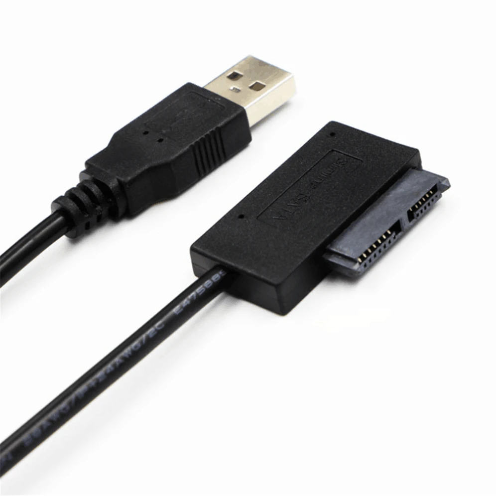 Grwibeou Usb 2.0 para Mini Sata ii Mais 13pin Adaptador de Cabo Conversor para Laptop cd Dvd Rom Slimline Conversor de Unidade Hdd Caddy - Imagem 4