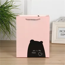 Стиль креативный мультяшный подарок сумка для переноски хозяйственная тканевая сумка белая картонная универсальная бумажная сумка упаковочные сумки