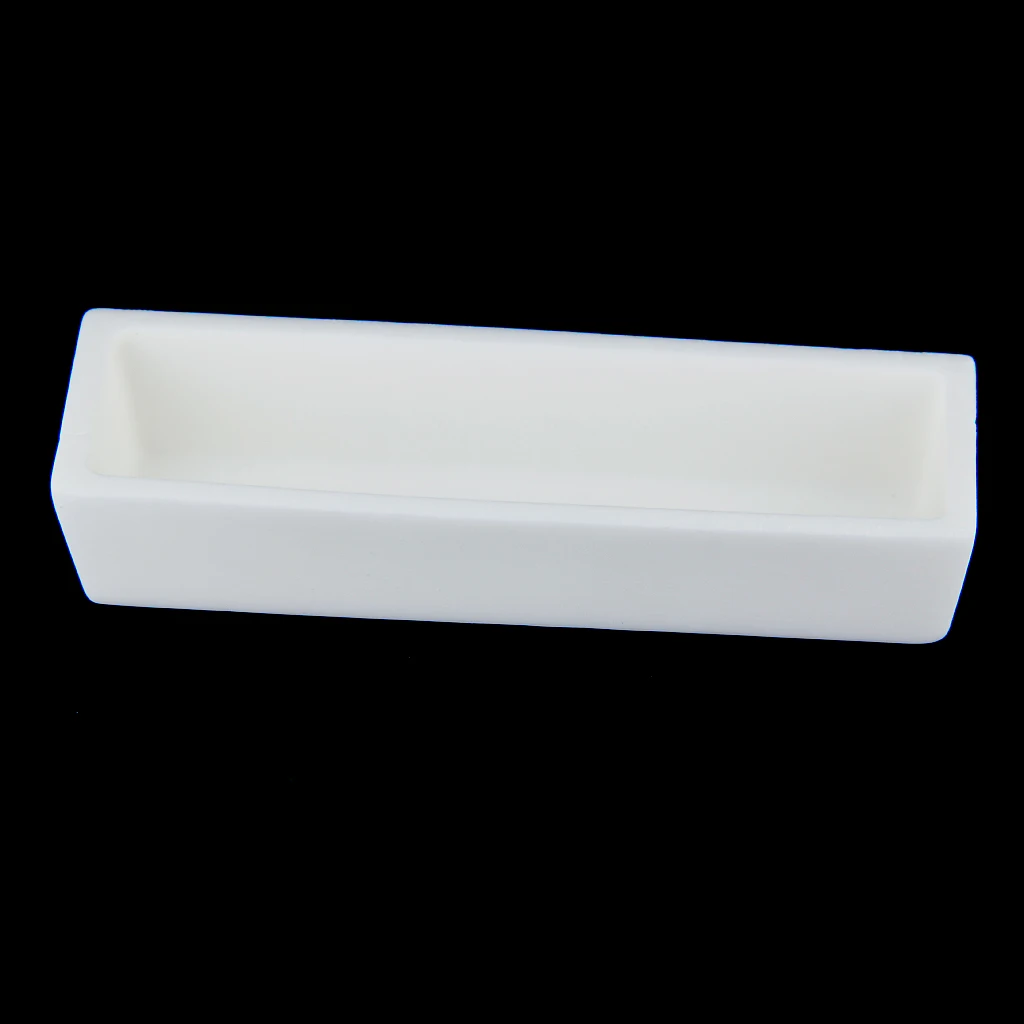 100x30x20mm Alumina Ceramic Corundum Crucible Boat Sample Holder for Tube Muffle Furnaces