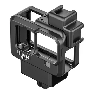 

Light Stand Vlog Accessory Cold Shoe Mount Protective ABS Black Action Camera Housing Case Cage Photography For Gopro Hero 9