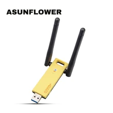 Asunflower 1200 Мбит/с USB 3,0 сетевая карта беспроводной адаптер для настольного ноутбука высокоскоростной USB WiFi передатчик для huawei MateBook