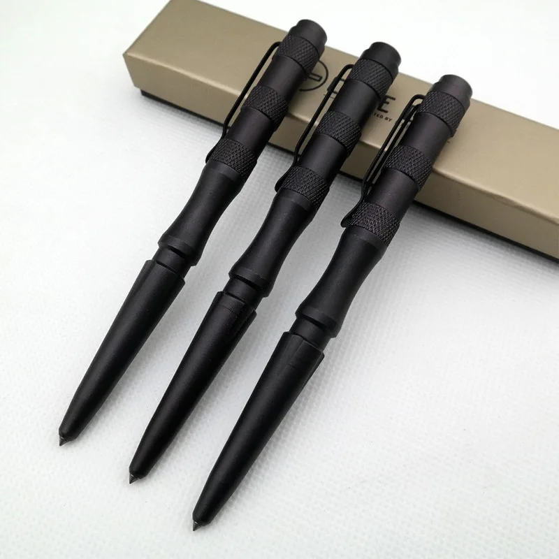 Bolígrafo táctico de autodefensa de acero de tungsteno, pluma táctica con Cabeza de Acero de tungsteno, suministros de protección de seguridad, herramienta de defensa EDC, rompeventanas, 1 Uds.