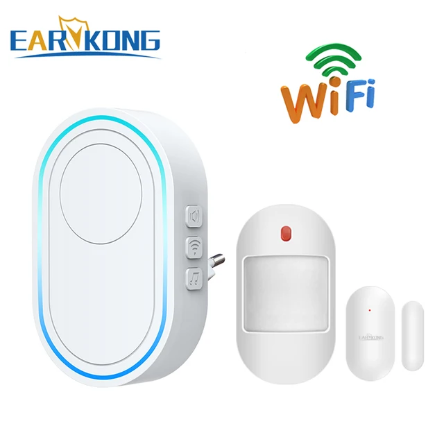 Intelligent Wireless Doorbell Home Welcome Doorbell Waterproof 300m Remote Smart Door Bell Chime EU UK US Plug Optional 1receiver 2sensors I