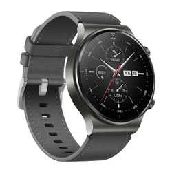 Premium Leather Strap for Smartwatch - Elegant Replacement Wristband Accessory (GRAY)