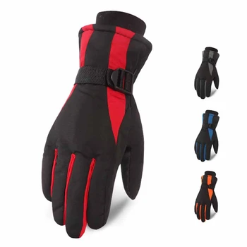 

Antiskid Wear Resistant riding Ski Gloves Mountain Skiing Snowmobile Waterproof Snow Motorcycle Gloves Windproof Thermal Guanti