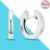 925 Silver Charm Double Hoop Earrings Fit Original Brand Charms Diy Fine Jewelry Women Gift For Fine Earring Making 43