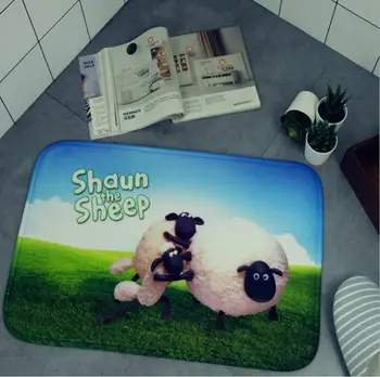 

Cartoon Shaun Sheep Plush Carpet Foot Pad Door Mat Carpet Plush Toy 3029