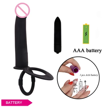 Strapon Dildo Vibrator Adult Sex Toys For Woman Couples Anal Pussy Masturbator Erotic Double Penetration Vibrating 5