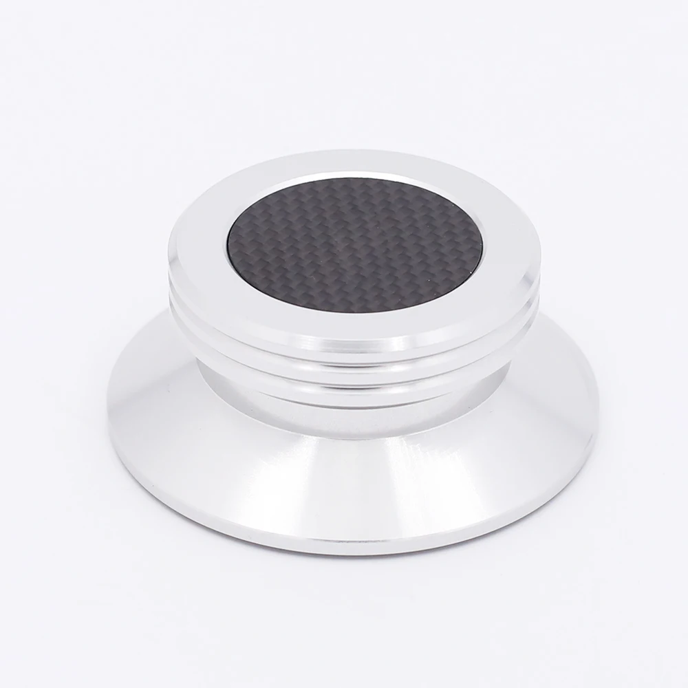 

HIFI carbon fiber aluminum alloy LP Vinyl Turntables Metal Disc Stabilizer Record Weight/Clamp