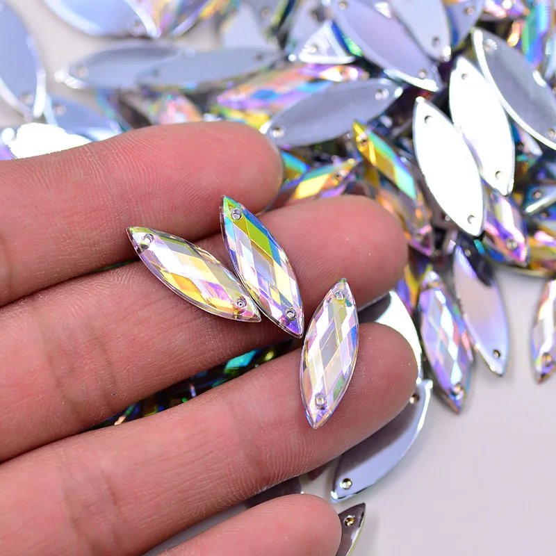 JUNAO-7-21mm-8-26mm-Crystal-AB-Sewing-Horse-Eye-Rhinestones-Applique-Non-Hot-Fix-Crystal (1)