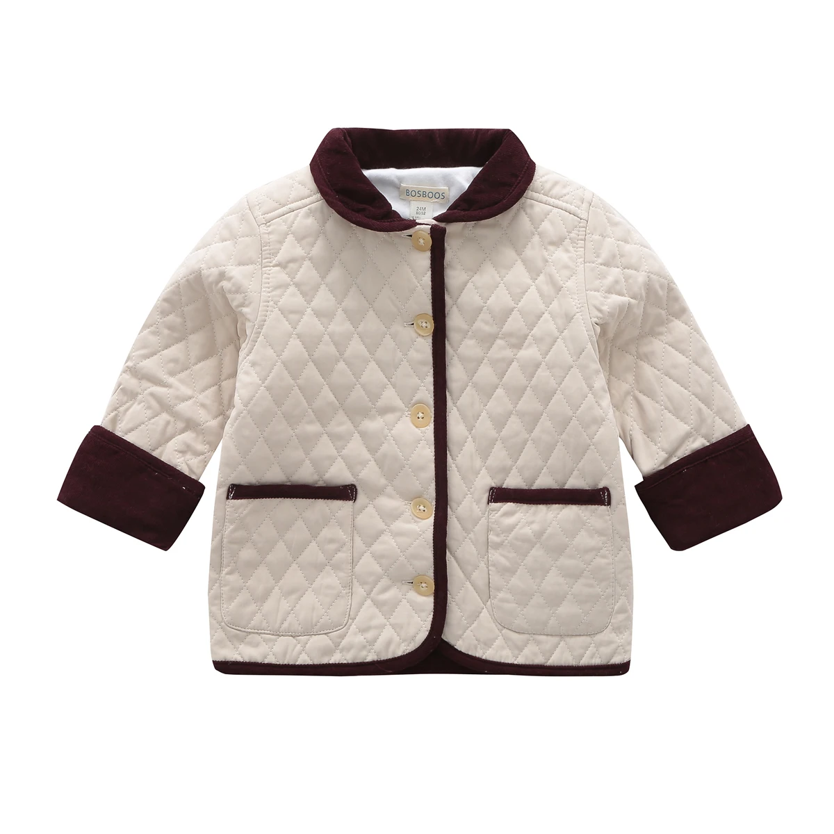  Winter Little Baby Boys 100% Cotton Solid Knit Cotton clothing OutWear for Cold Weather Warm Jacket