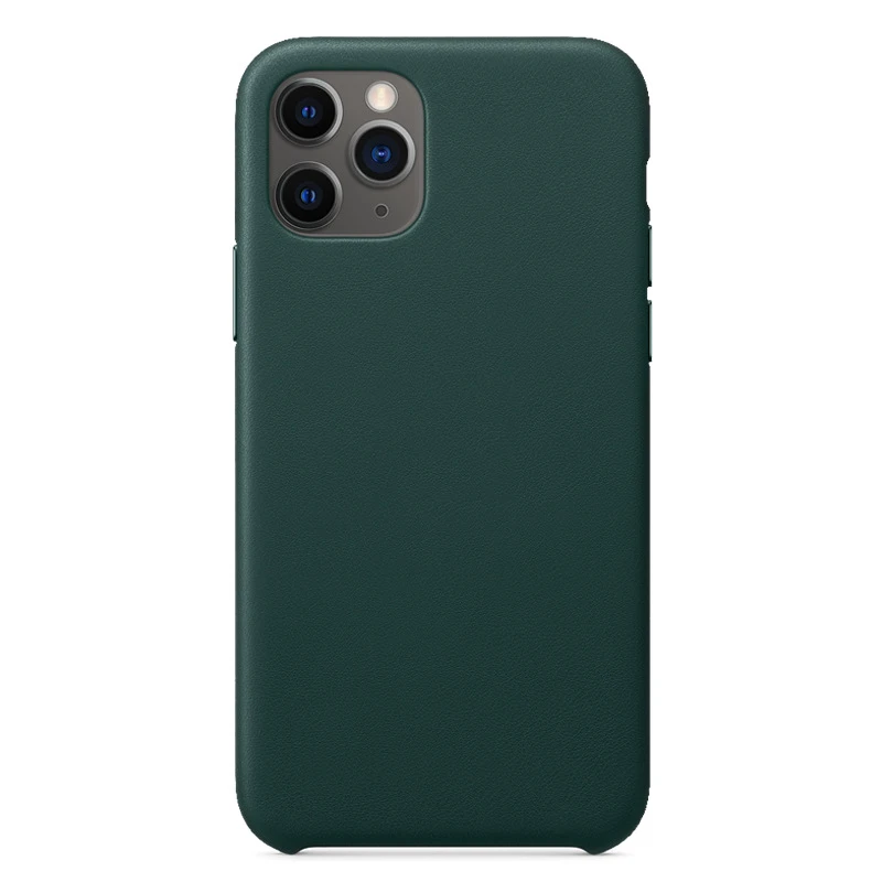 Genuine Leather Back Cover For Iphone 11 Pro Max Xs Max Xr X Business Pouch Phone Case Popular Color Midnight Green Pocket Phone Case Covers Aliexpress