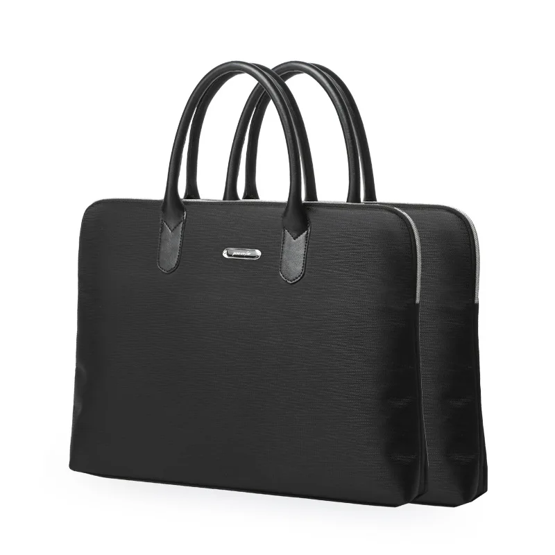 

Manufacturers Wholesale Double Layer A4 Hand File Holder Office Conference Briefcase Oxford Cloth Waterproof File Bag Customizab