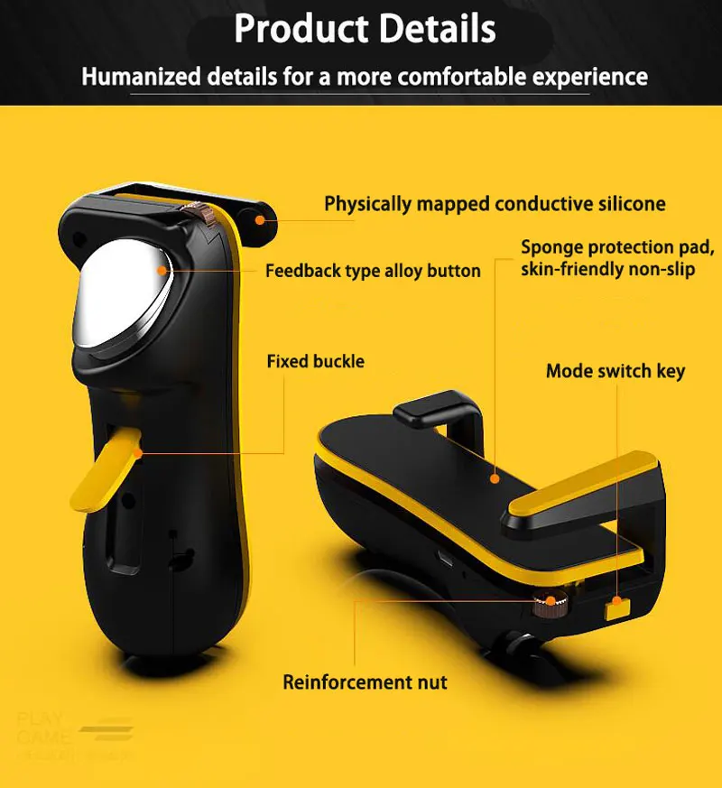 Ceny Kontroler wyzwalacza PUBG dla tabletu Ipad pojemność L1R1 przycisk celu ognia wyzwala Gamepad Joystick dla tabletu Ipad FPS gra