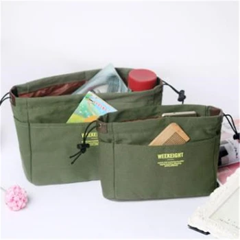 

Women Makeup Bag Organizer Insert Multi-functional Travel Portable Cosmetic Bag Handbag Organizer Toiletry Storage Bags neceser