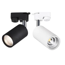 3 Вт/5 Вт/7 Вт/10 Вт/12 Вт Светодиодный светильник для потолка COB Регулируемая лампа рельсовый трек освещение фото прожектор гостиная черный/белый корпус