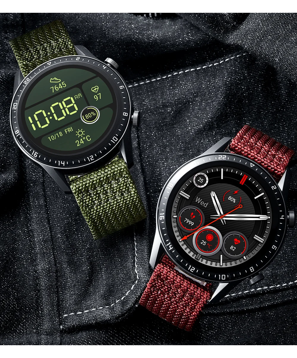 Ремешок нейлоновый для смарт часов Huawei Watch GT 2 браслет active/Honor Magic Samsung galaxy|Ремешки