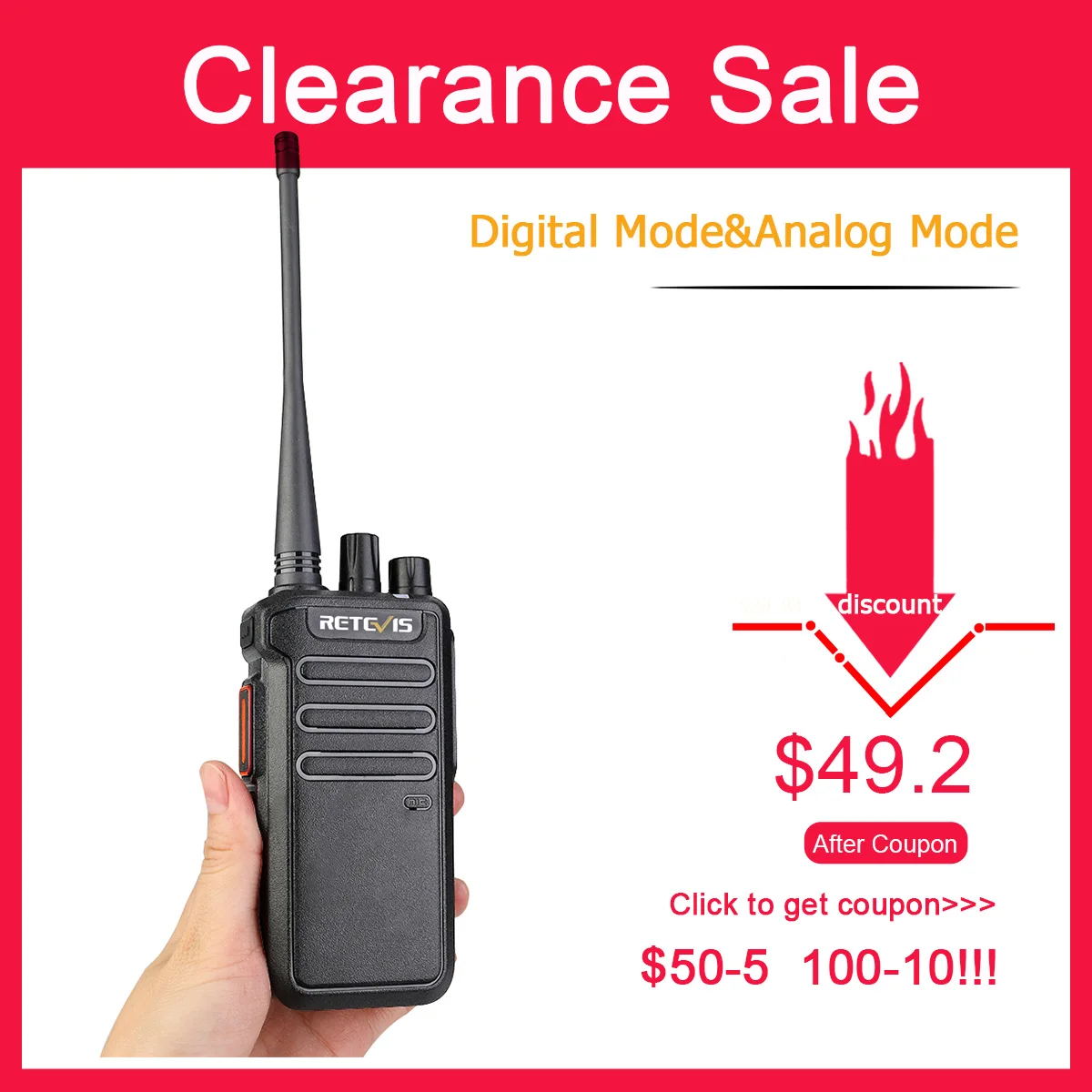 DMR цифровая рация 5 Вт Retevis RT43 UHF 400-480 МГц 32CH радио коммуникатор USB зарядное