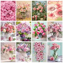 

RUOPOTY Decorative Painting By Numbers For Adults Coloring By Numbers Flowers Number Painting DIY Gift Drawing By Numbers