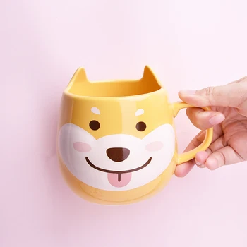 

3D Creative Coffee Mug Ceramics Cartoon Cute Personalised Milk Mug Large Capacity Esspresso Cup Tazas De Cafe Drinkware DA60MK