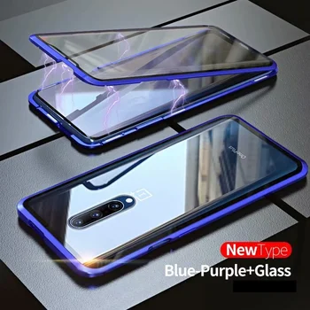 

Case For Xiaomi Redmi K20 Pro Cover Coque xiaomi mi 9T Pro case 9H Tempered Glass Screen Protector Metal Magnet Adsorption case