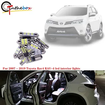 

Gtinthebox 1 Set LED Door Lights/Dome lights/Trunk Lights/Vanity Mirror Lights/License Plate lights For 2007-2019 Toyota Rav4