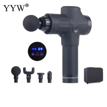 

Therapy Massage Guns 6 Gears Deep Muscle Massager Pain Sport Fitness Massage Machine Relax Body Slimming Relief With 4 Heads