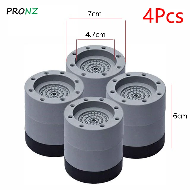 Washing Machine Anti Vibration Feet Pads Rubber Mat Anti-Vibration Pad Dryer Fixed Non-Slip Noise-reducing Pads Support Dampers 4Pcs