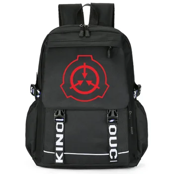 

Anime Bookbag SCP Special Containment Procedures Foundation Backpack Oxford Cloth Rucksack Schoolbag Travel Bag for Students