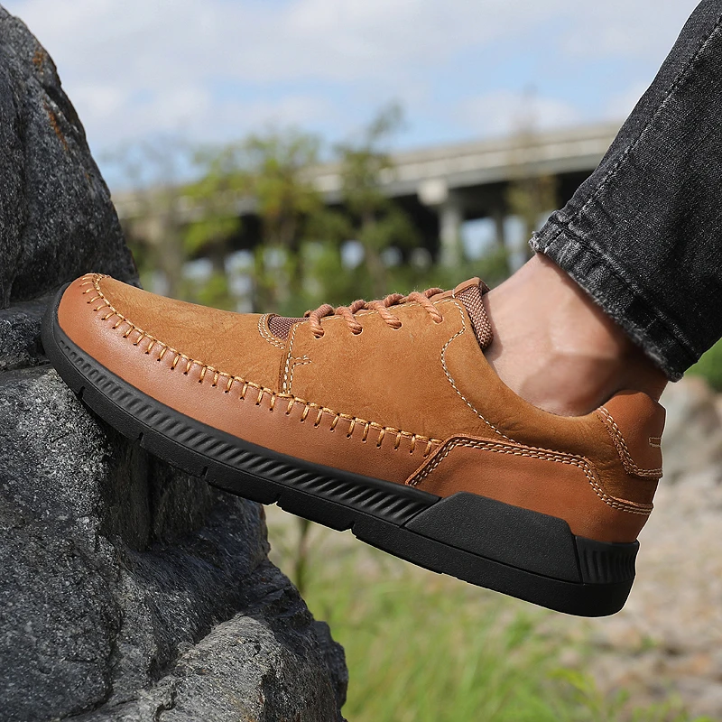 New Leather Shoes Men's Flats Oxfords Shoes Fashion Design Men Causal Shoes Lace-Up Leather Shoes For Men Sneaker Oxford%2192