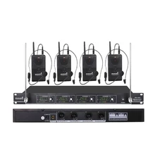 STARAUDIO 4CH VHF петличный лацкан гарнитура беспроводной микрофон Система 4 канала микрофон для церкви KTV сцены караоке вечерние SMV-4000B