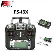 Flysky FS-i6X 2.4GHz 10CH AFHDS 2A RC Transmitter With iA6b iA10B Receiver For Rc Airplane Fox FS-i6X receiver with IA6B rec