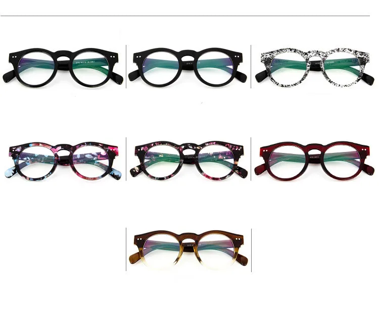 Ретро женские очки с круглой оправой винтажные прозрачные пластиковые мужские очки оправа для очков при близорукости новое поступление
