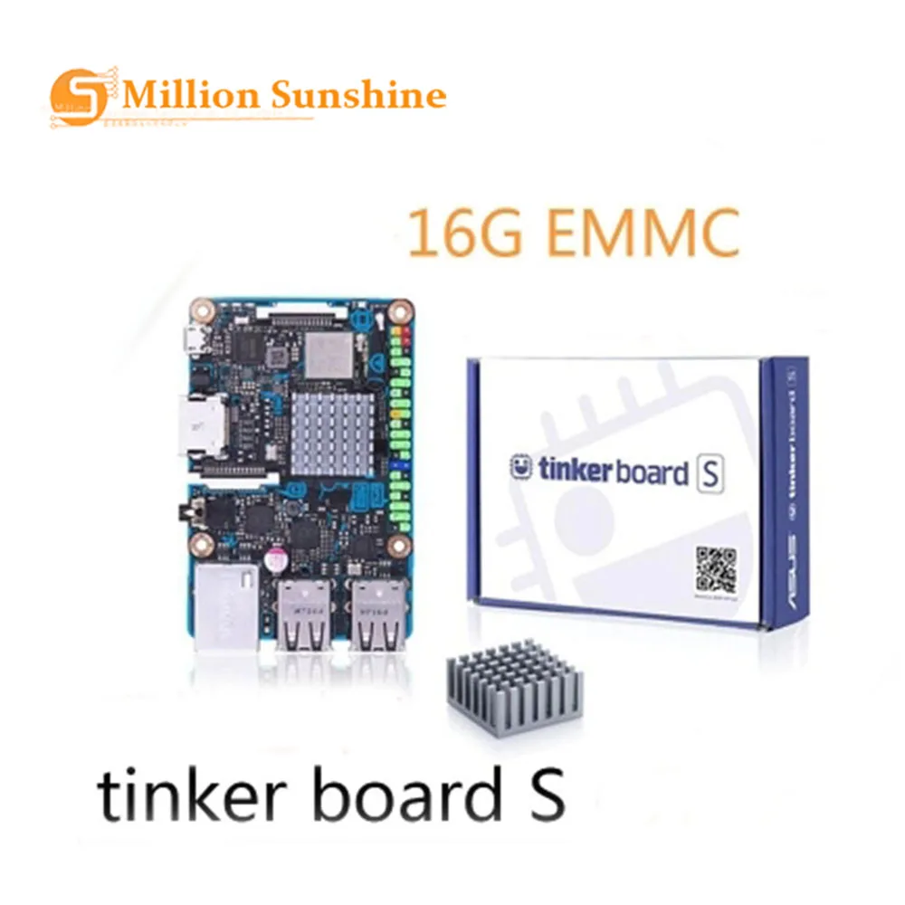 ASUS SBC Tinker board S RK3288 SoC 1 8 ГГц четырехъядерный процессор 600 МГц Mali T764 GPU 2 Гб LPDDR3 и 16 eMMC