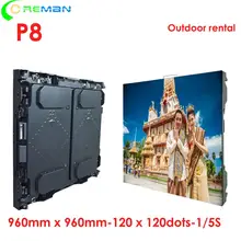Настраиваемый P8 уличный светодиодный экран Водонепроницаемый Прокат Кабинета usb реклама видео настенный светодиодный экран P8 P10