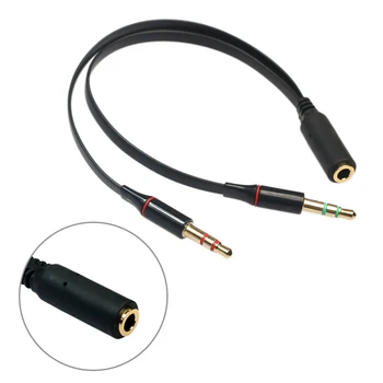 

1pc 3.5mm Male Splits Two 3.5mm Female Headphone Audio Adapter Cable Professional Audio Line Hot Sell Headphone Audio Cable