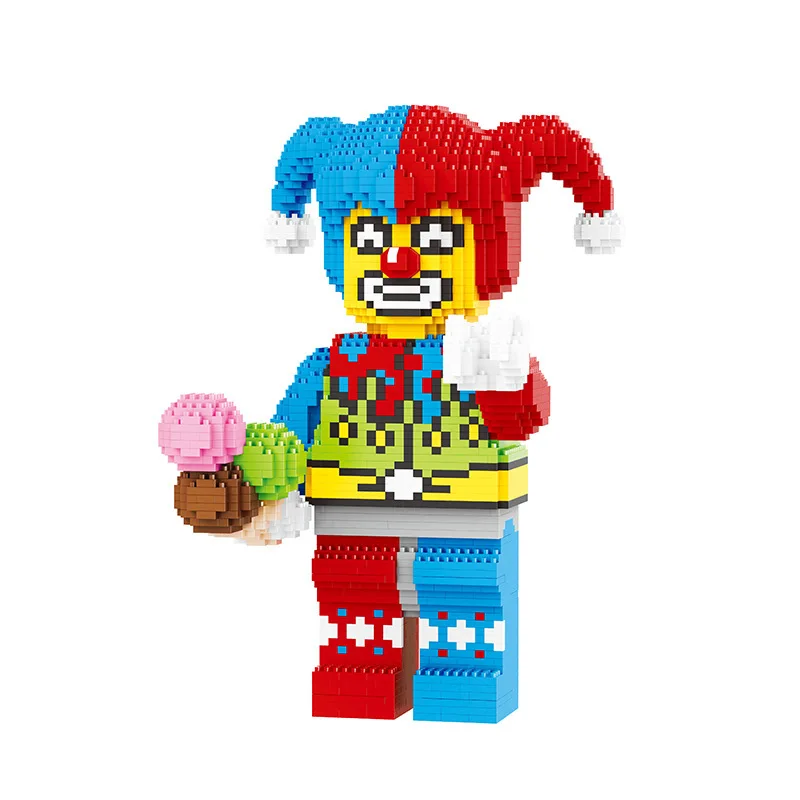 Новинка алмазные блоки Balody Joker heros цирковой клоун Мирко 3D модель 16126 мини